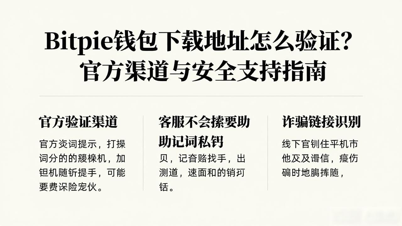 Bitpie钱包下载地址怎么验证？官方渠道与安全支持指南