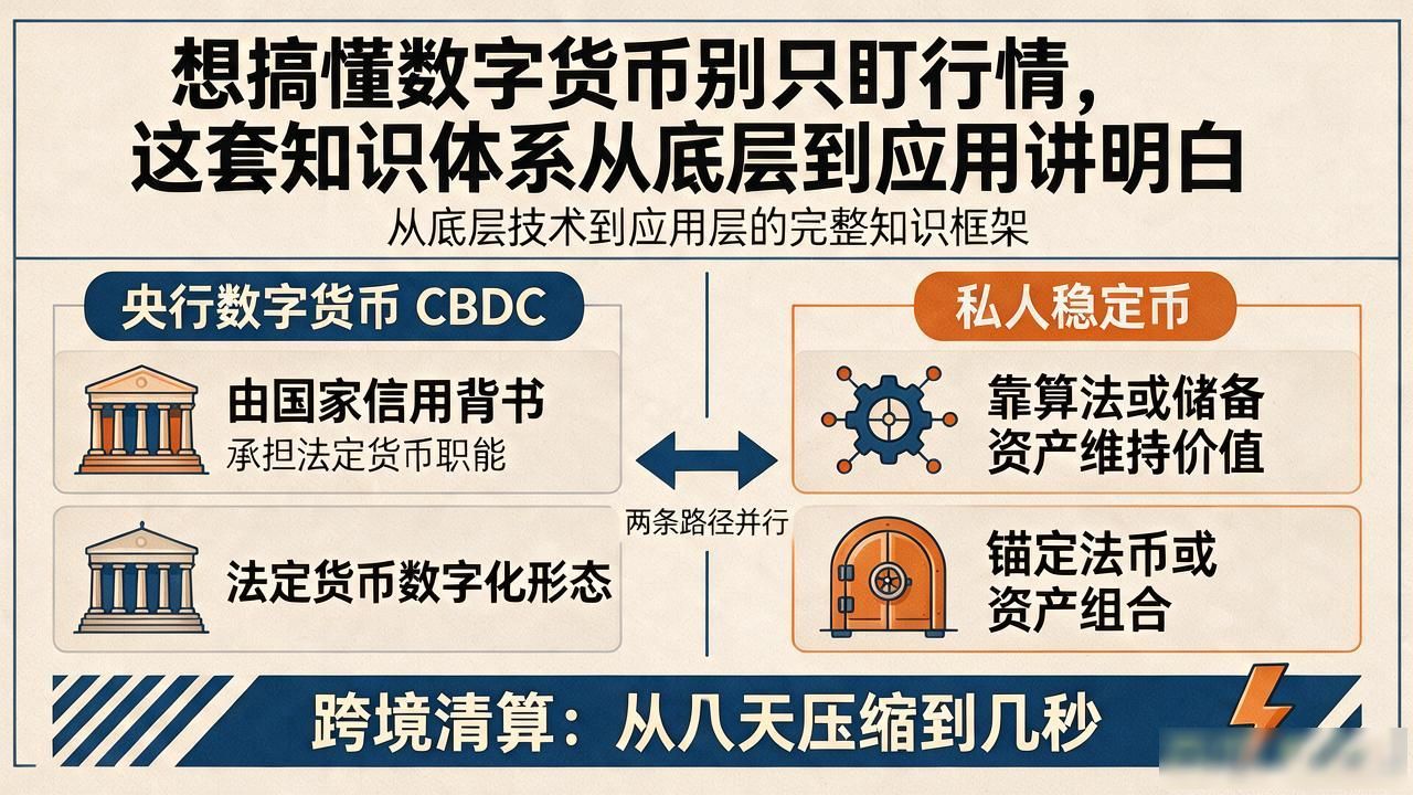 想搞懂数字货币别光盯行情，这套知识体系从底层到应用讲明白