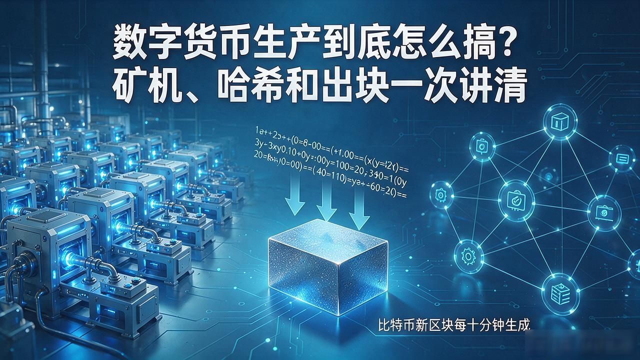 数字货币生产到底怎么搞？矿机、哈希和出块一次讲清