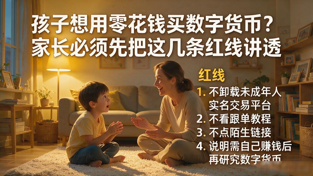 孩子想用零花钱买数字货币？家长必须先把这几条红线讲透