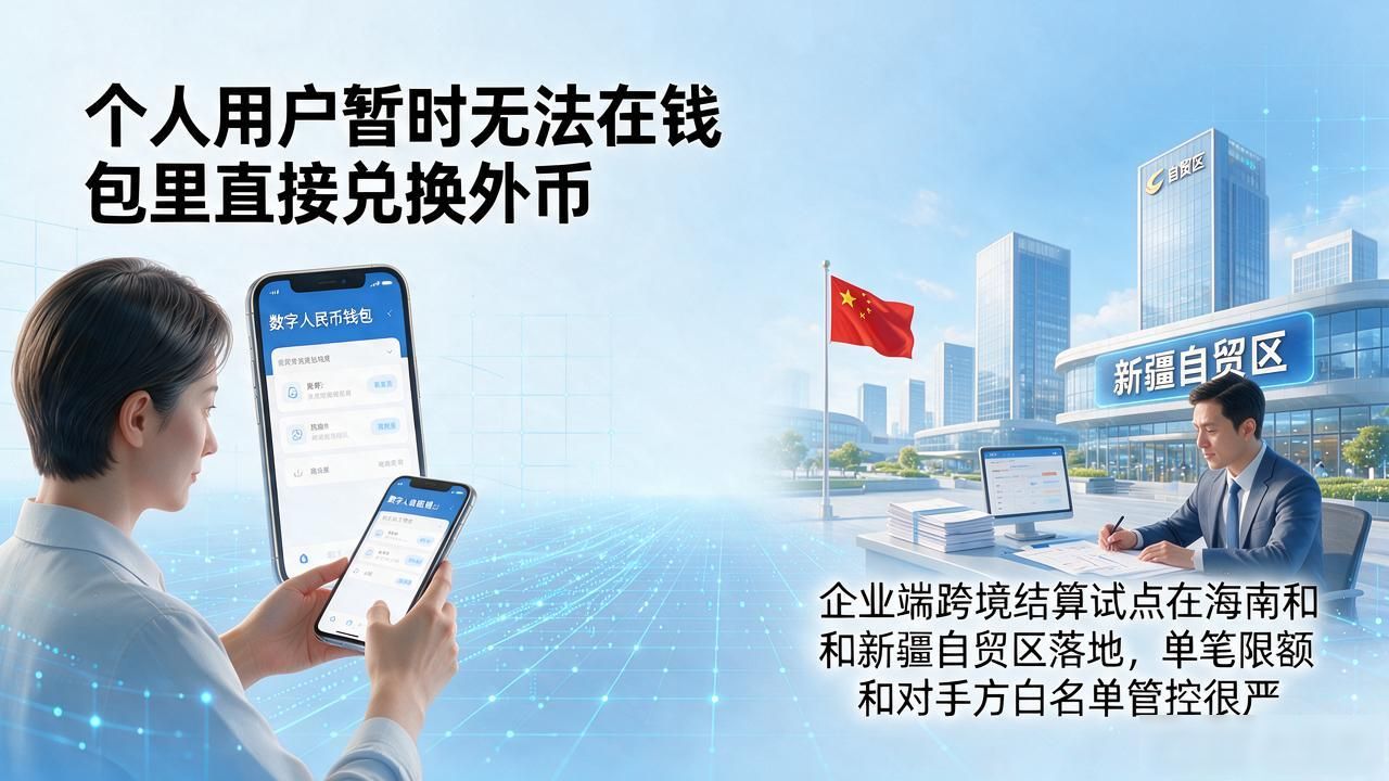 中国数字人民币试点推进到哪了？普通人怎么兑换、能不能跨境用