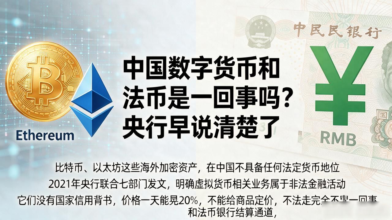 中国数字货币和法币是一回事吗？央行早说清楚了