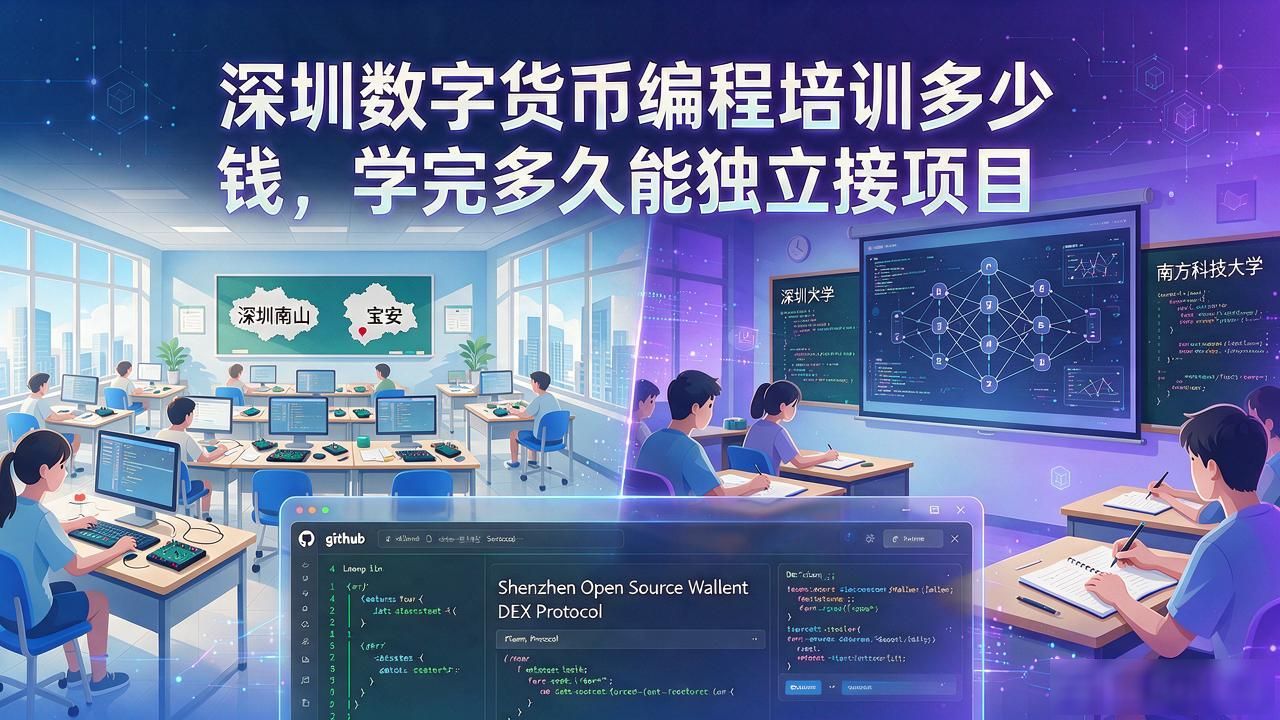 深圳数字货币编程培训多少钱，学完多久能独立接项目
