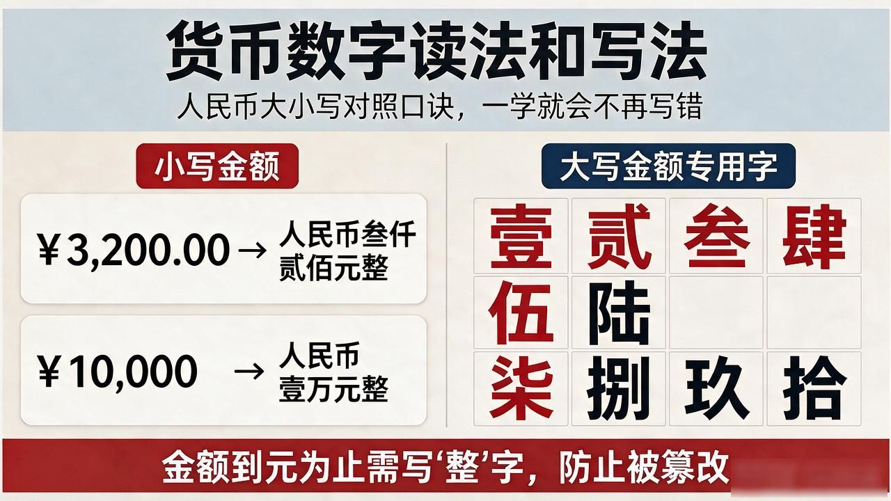 货币数字读法和写法_大写金额填写技巧_货币数字读法规则
