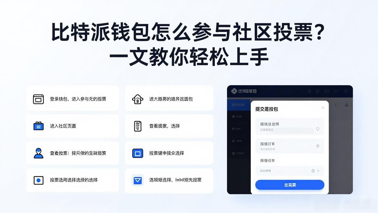 比特派钱包怎么参与社区投票？一文教你轻松上手