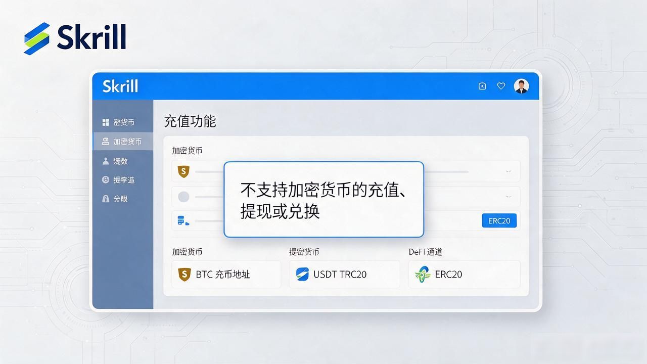 Skrill支持数字货币吗？拿币能不能直接充进去