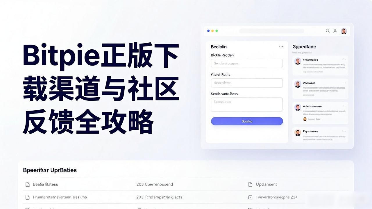 Bitpie正版下载渠道与社区支持反馈全攻略