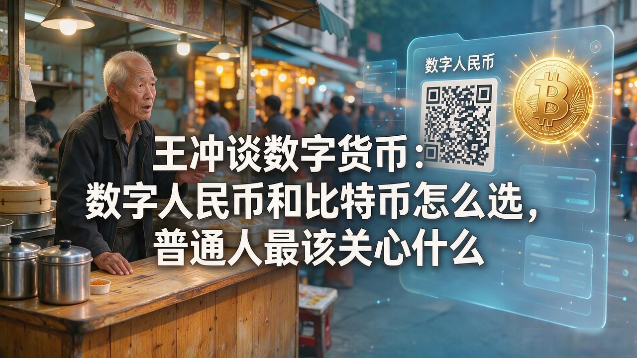 王冲谈数字货币：数字人民币和比特币怎么选，普通人最该关心什么