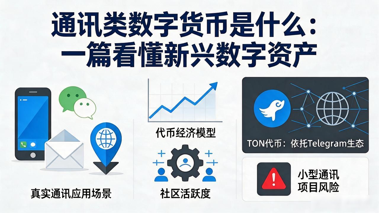 通讯类数字货币是什么：一篇看懂新兴数字资产