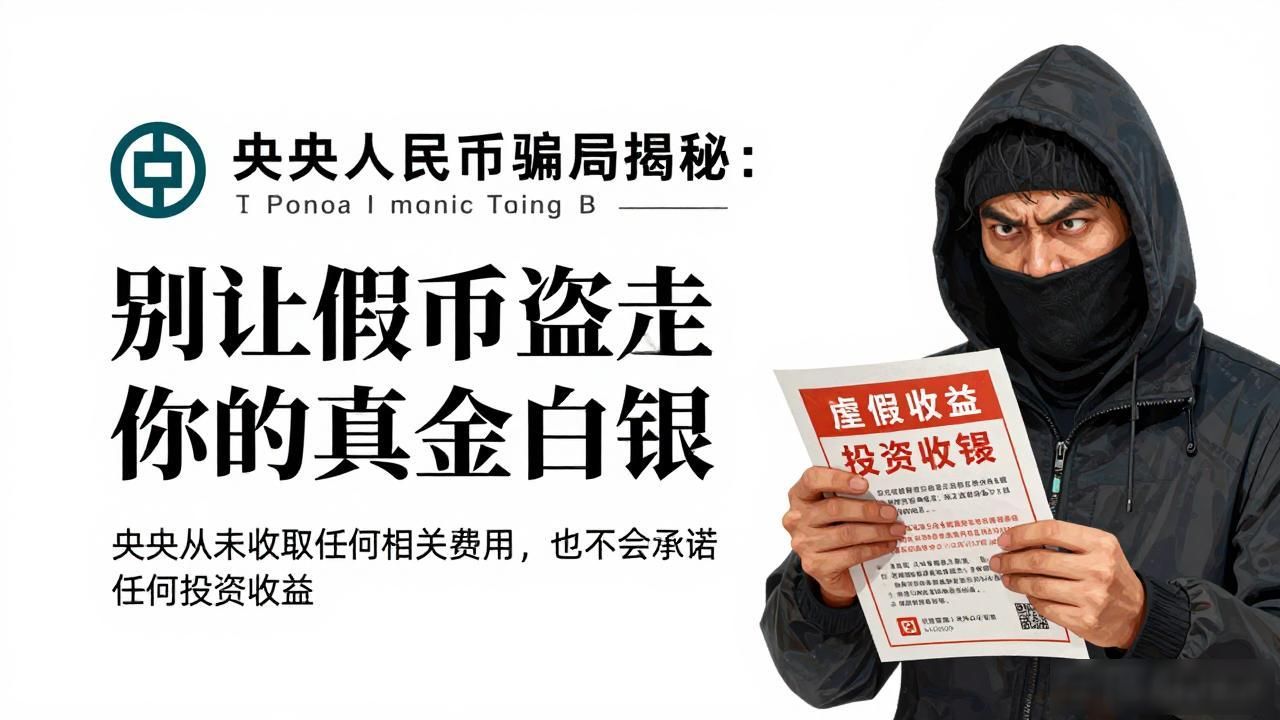 央行数字货币骗局揭秘：别让假币盗走你的真金白银