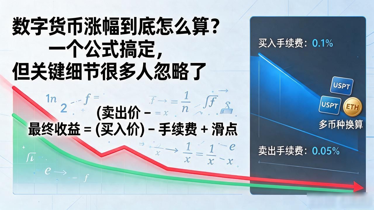 数字货币涨幅到底怎么算？一个公式搞定，但关键细节很多人忽略了
