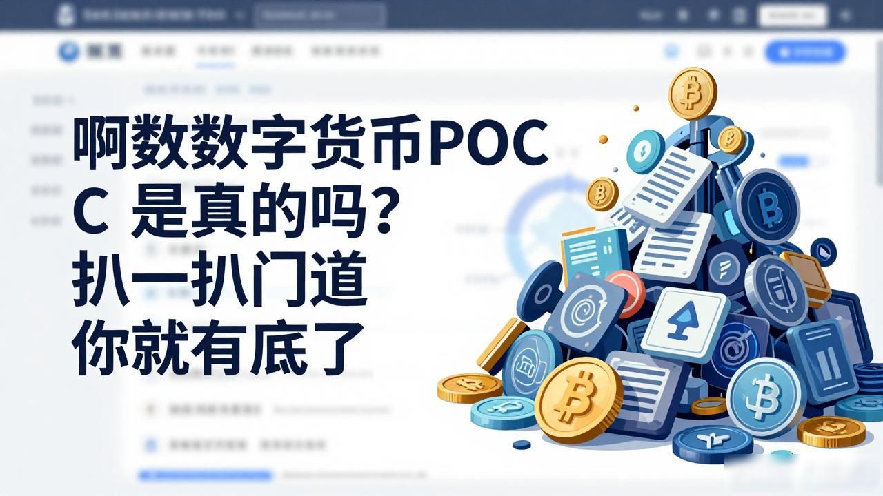 啊数数字货币POC是真的吗？扒一扒门道你就有底了