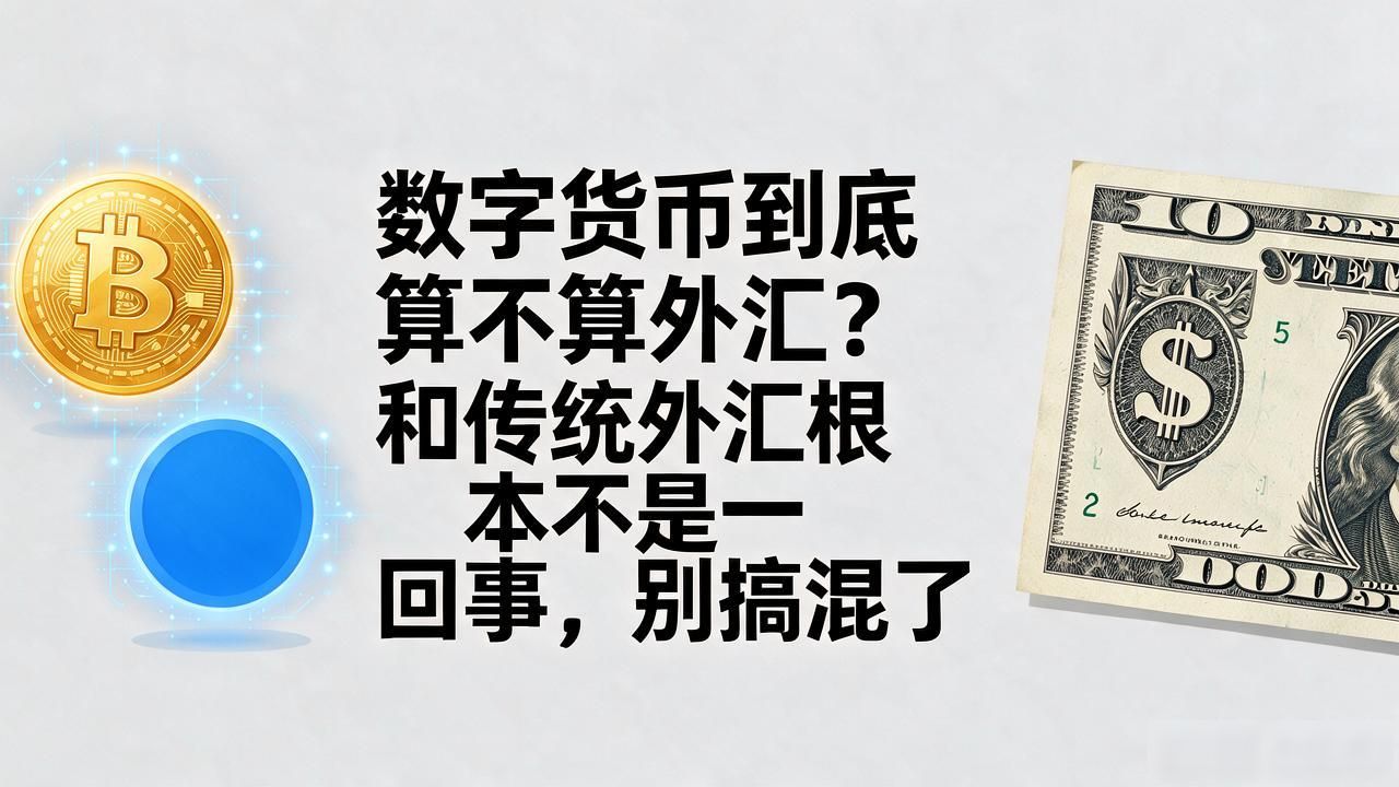 数字货币到底算不算外汇？和传统外汇根本不是一回事，别搞混了