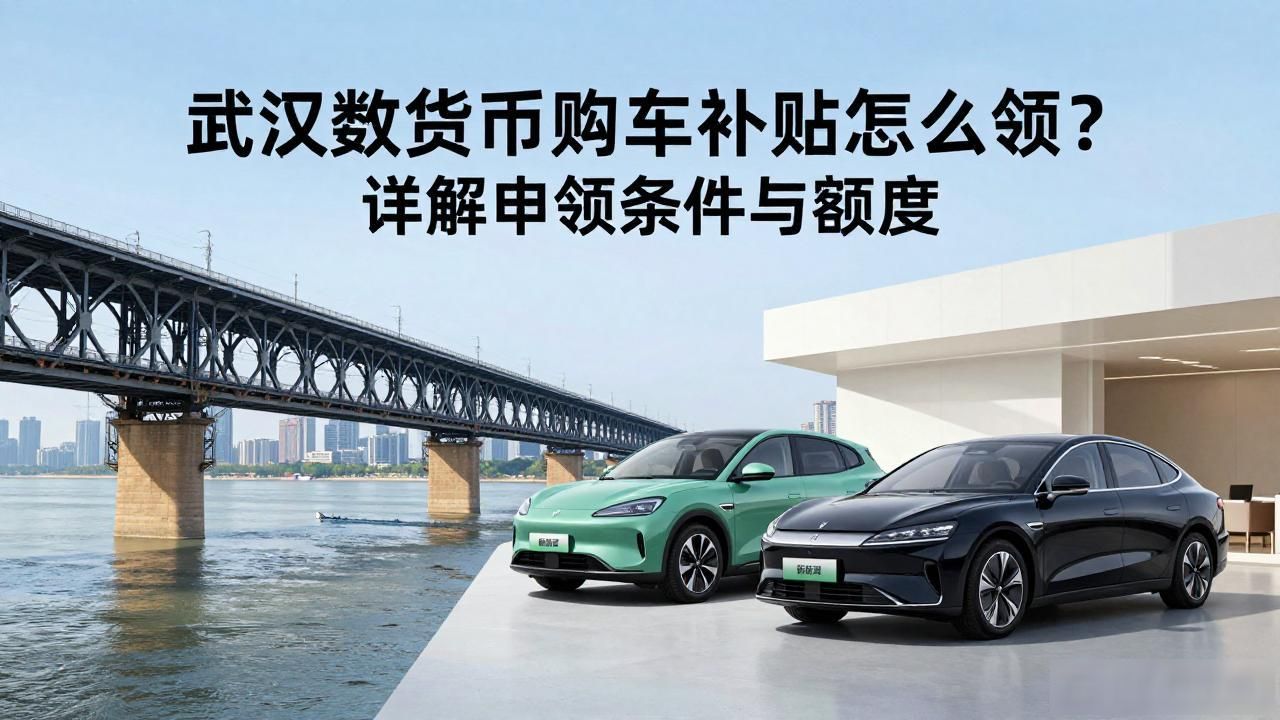 武汉数字货币购车补贴怎么领？详解申领条件与额度