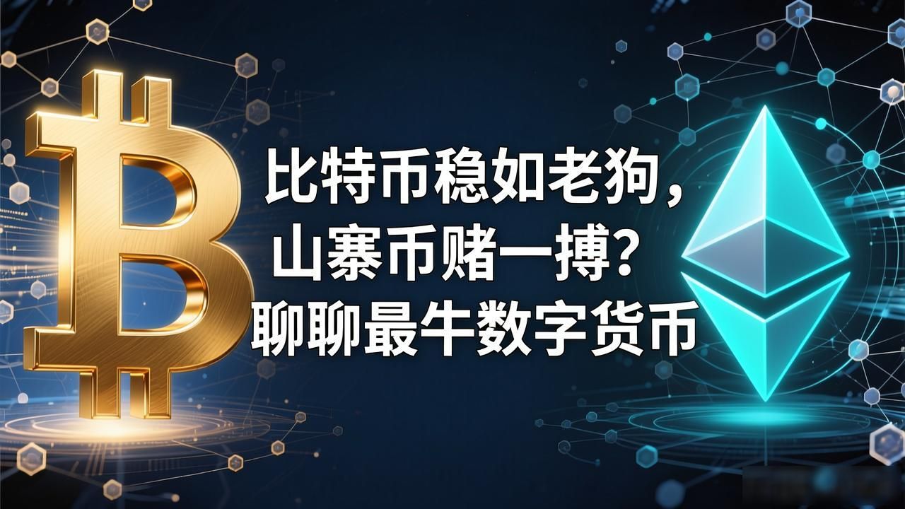 比特币稳如老狗，山寨币赌一搏？聊聊最牛数字货币