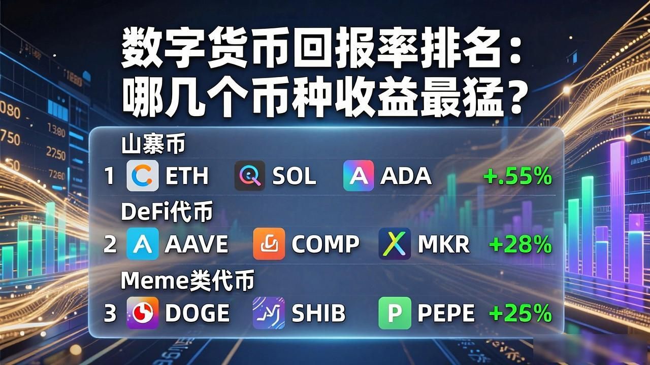 数字货币回报率排名：哪几个币种收益最猛？