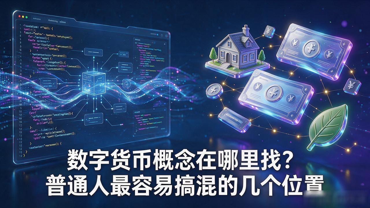 数字货币概念在哪里找？普通人最容易搞混的几个位置