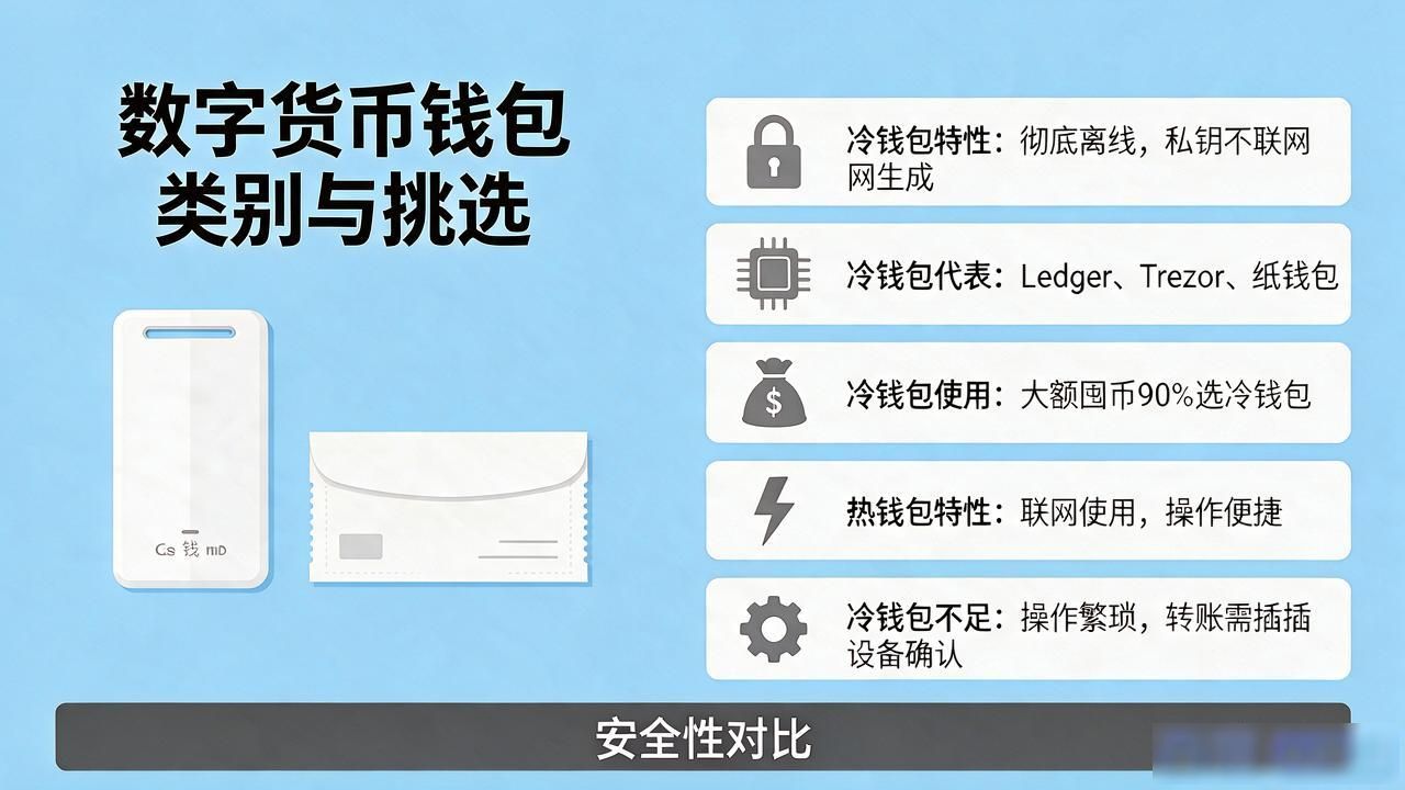 数字货币钱包有哪些类别？冷钱包热钱包怎么挑一次讲透