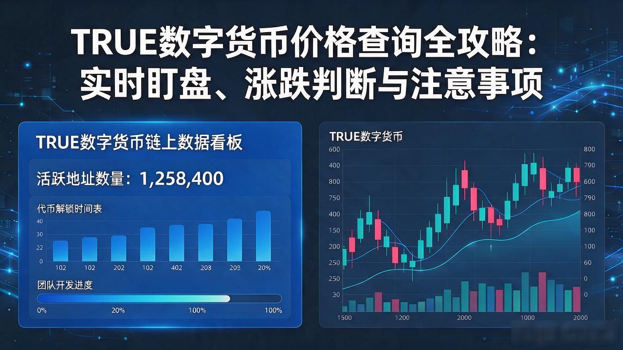 TRUE数字货币价格查询全攻略：实时盯盘、涨跌判断与注意事项