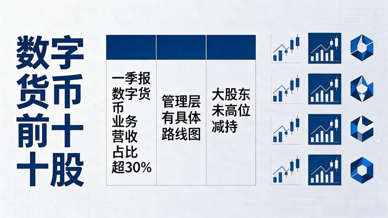 数字货币前十股，散户最该盯紧的10只票，别再拿钱去踩坑了