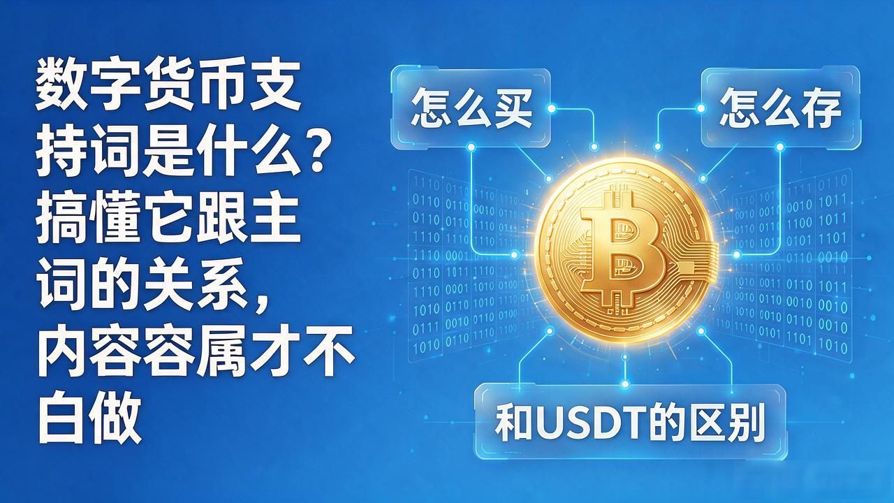 数字货币支持词是什么？搞懂它跟主词的关系，内容布局才不白做