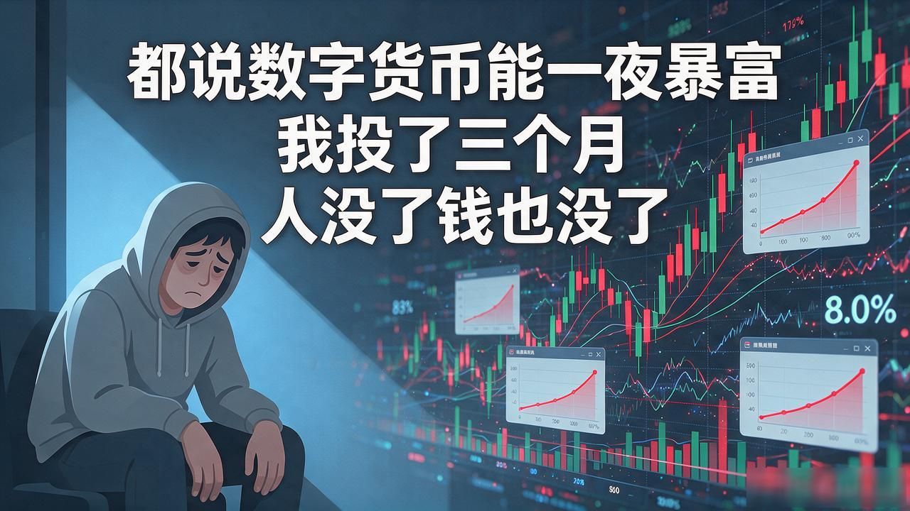 都说数字货币能一夜暴富 我投了三个月 人没了钱也没了