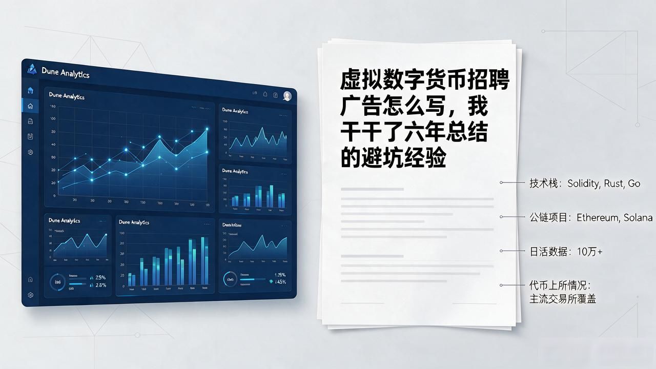 虚拟数字货币招聘广告怎么写，我干了六年总结的避坑经验