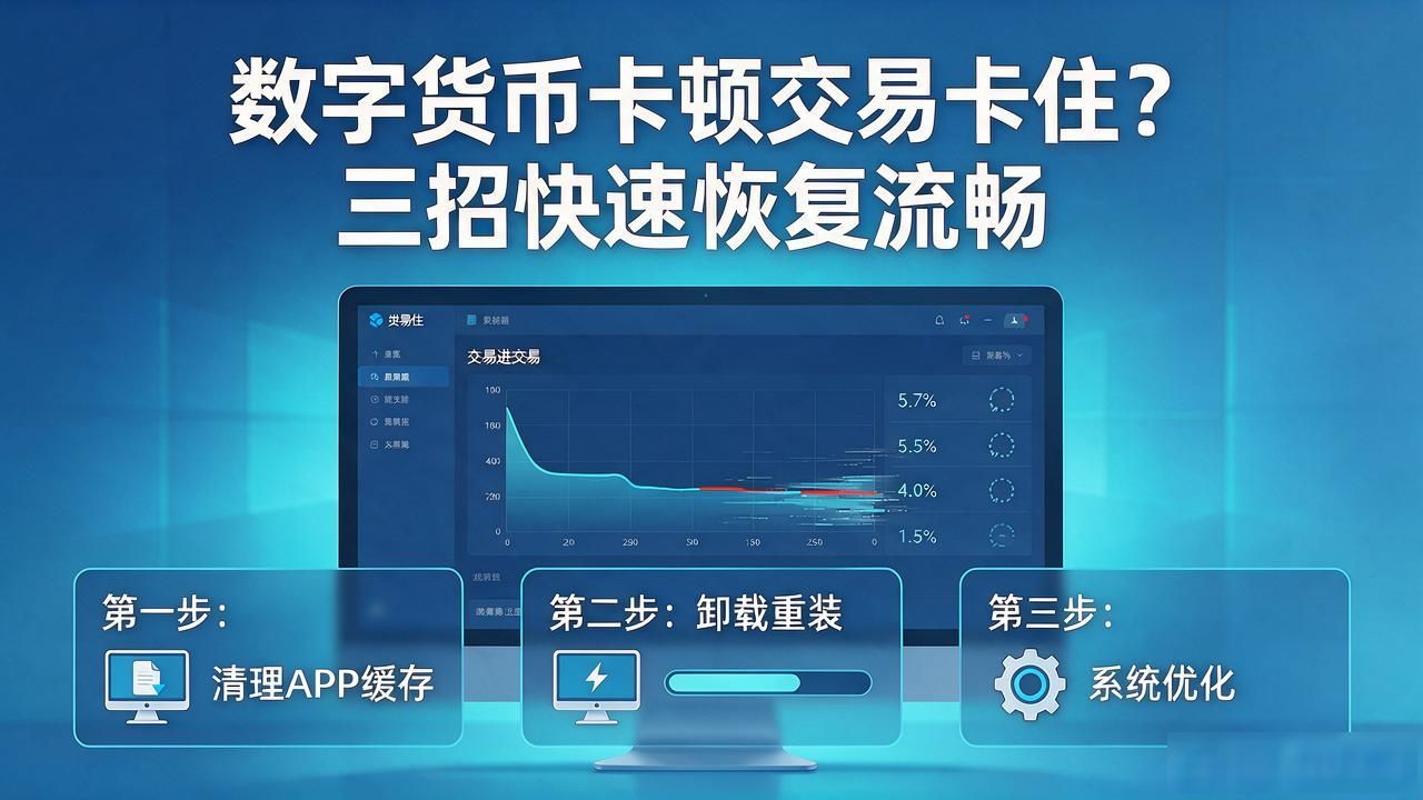 数字货币卡顿交易卡住？三招快速恢复流畅