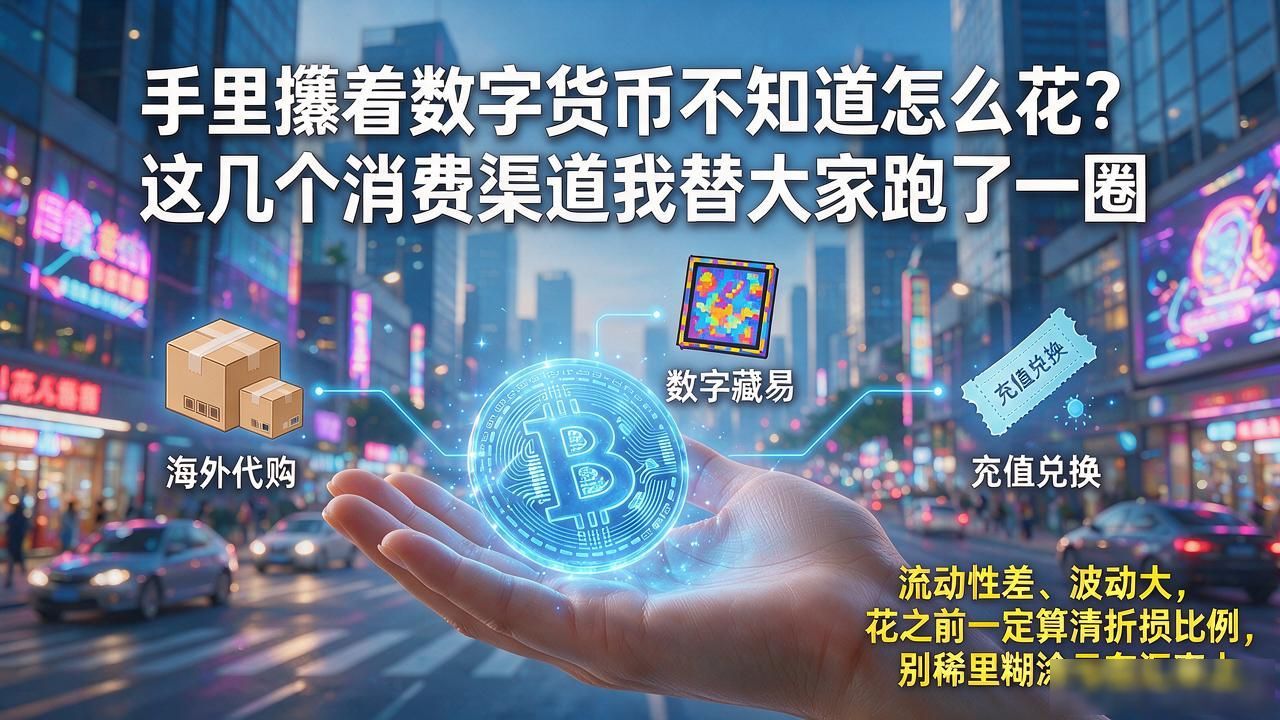 手里攥着数字货币不知道怎么花？这几个消费渠道我替大家跑了一圈