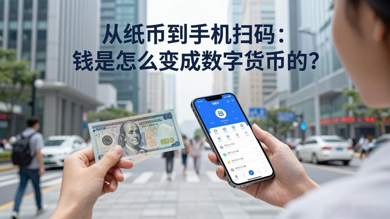 从纸币到手机扫码：钱是怎么变成数字货币的？
