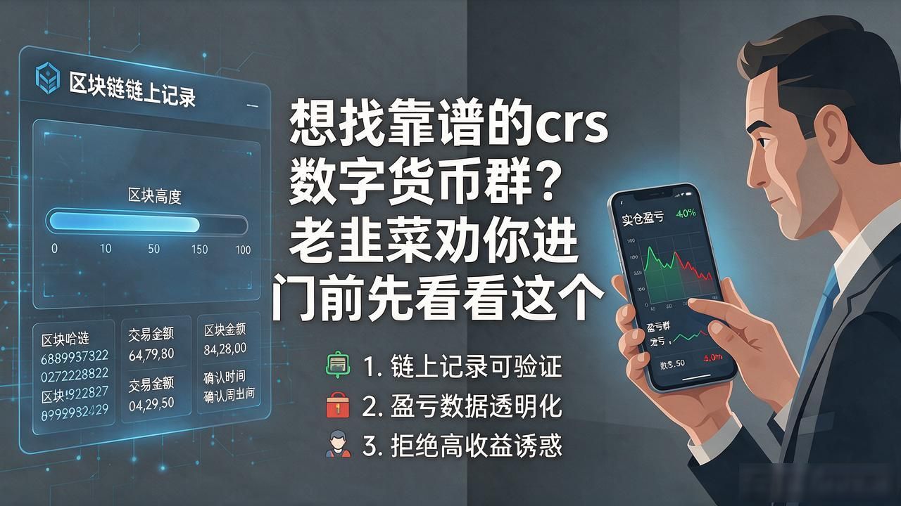 想找靠谱的crs数字货币群？老韭菜劝你进门前先看看这个